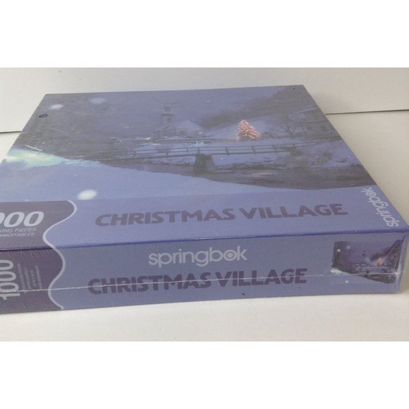 Springbok Christmas Village 1000 Piece Jigsaw Puzzle Unopened NEW Sealed - Picture 2 of 3